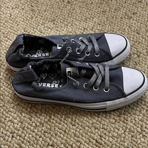Converse Classic Gray Canvas Sneakers never worn